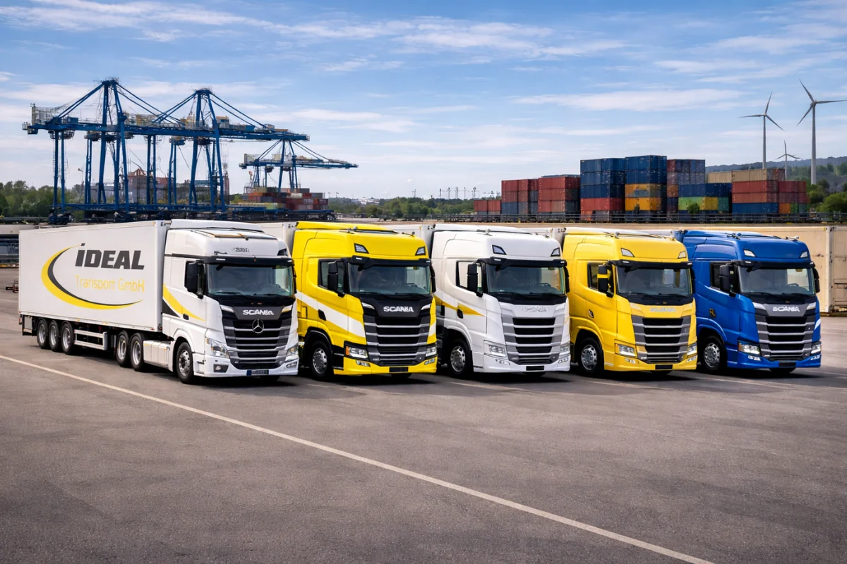 Moderner Fuhrpark von IDEAL TRANS