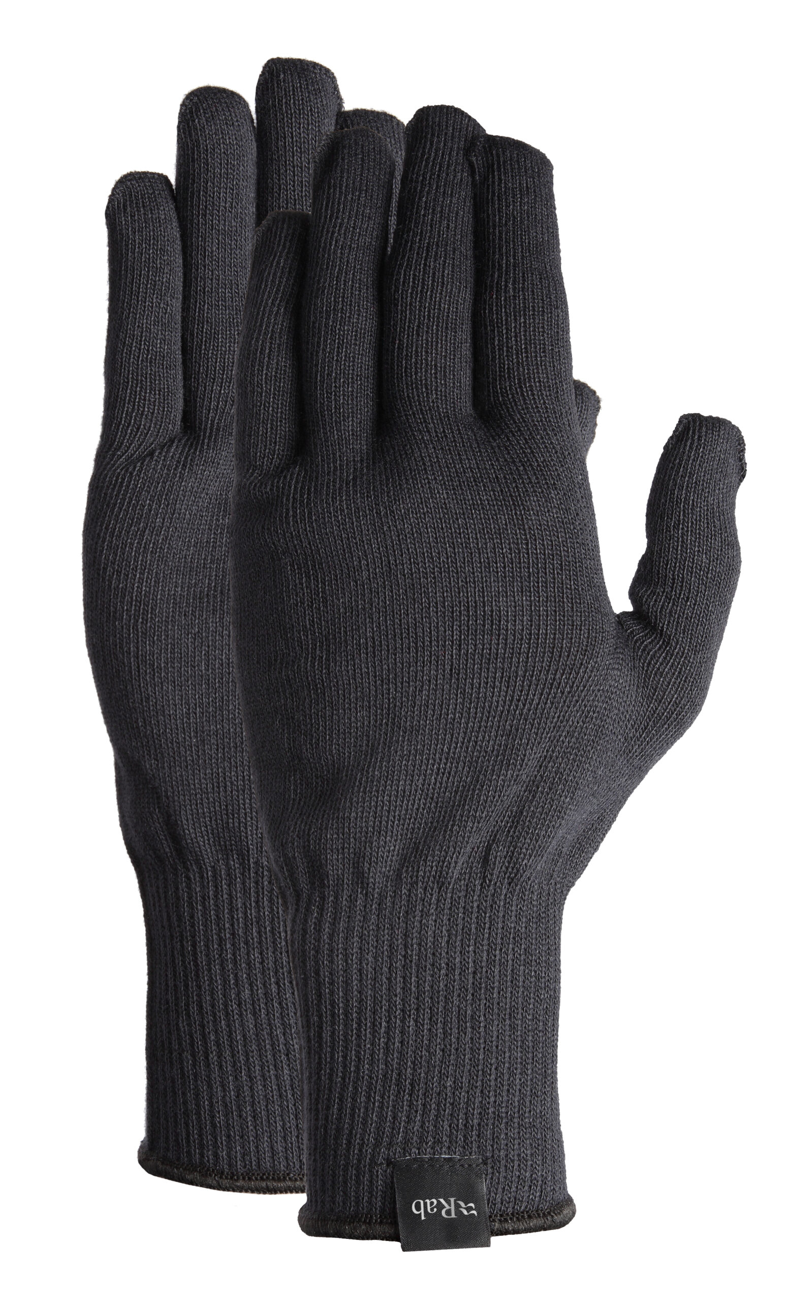 Stretch Knit Gloves Black