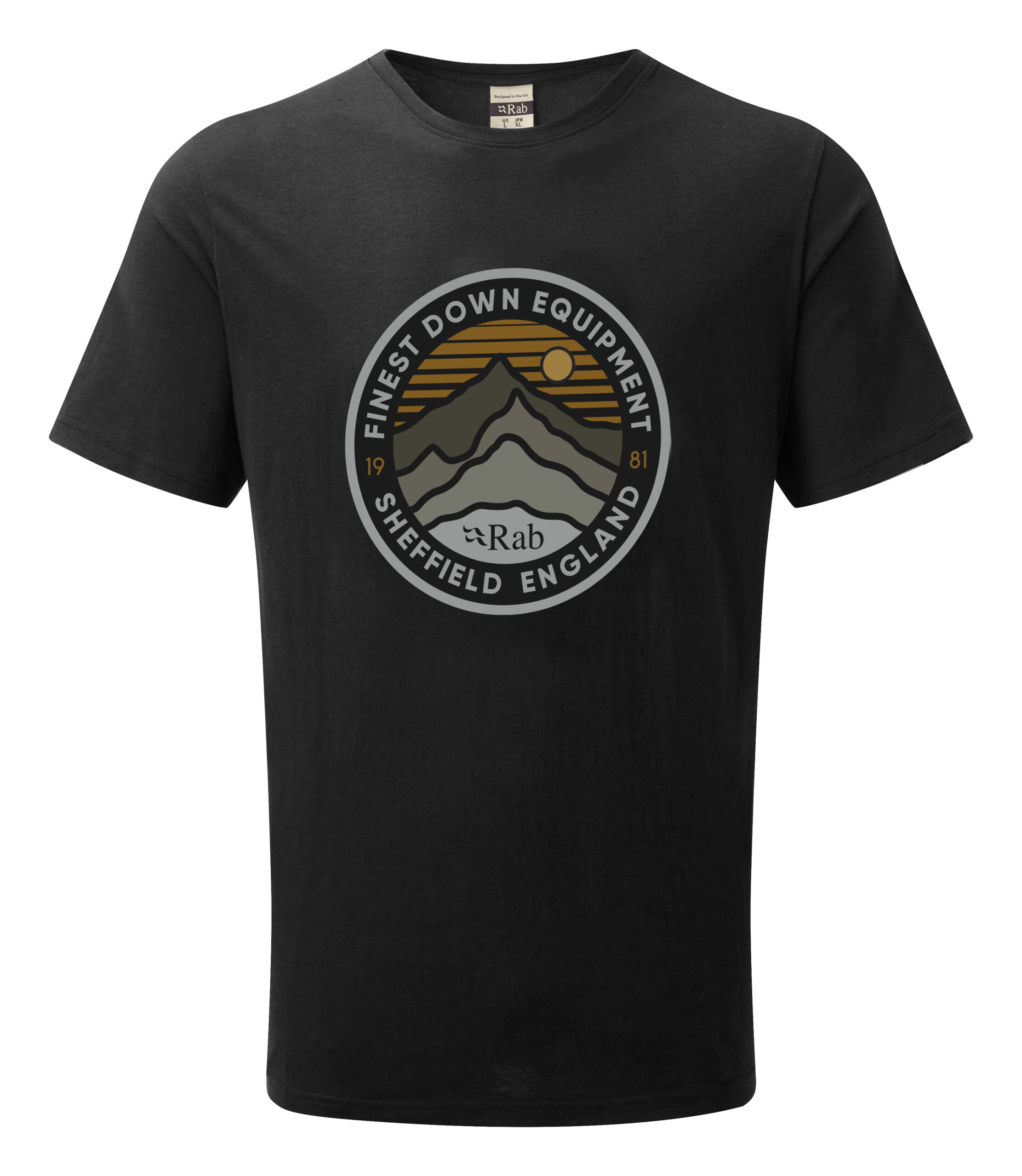 Stance 3 Peaks Tee Black