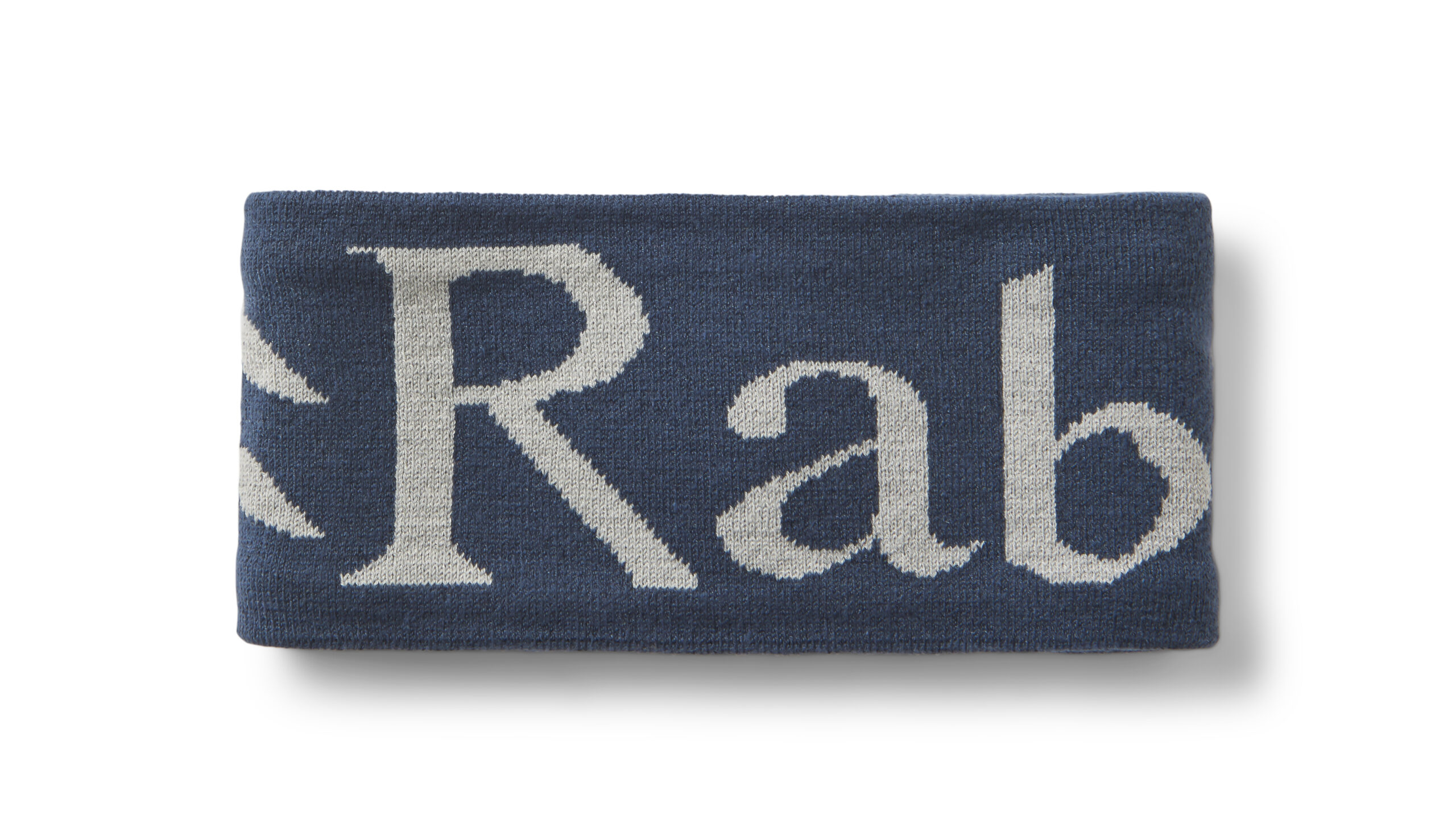 Rab Knitted Logo Headband Tempest Blue/Light Zinc